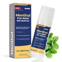 Sumifun 4% Menthol Pain Relief Roll-On - Targeted Nerve & Muscle Soothing Gel,Non-Greasy Formula for Neck,Shoulder,Knee,Back Pain Relief Products - 2.5 oz (Pack of 1)
