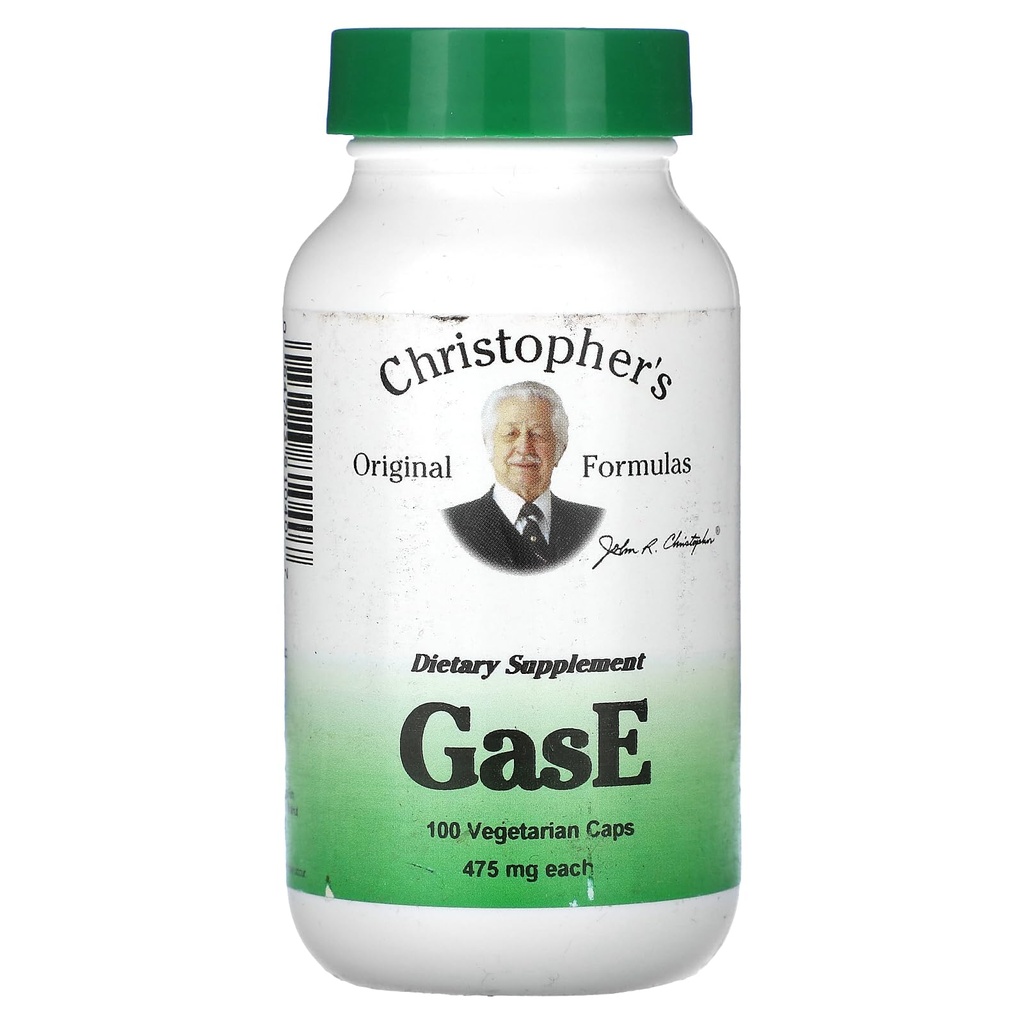 Christopher's Original Formulas Gas-Eze, 475 mg – 100 Vegetarian Capsules