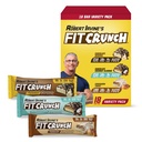FITCRUNCH Snack Size Protein Bars, 6-Layer Baked Bar, 3g of Sugar, Gluten Free & Soft Cake Core (18 Count, Variety Pack)