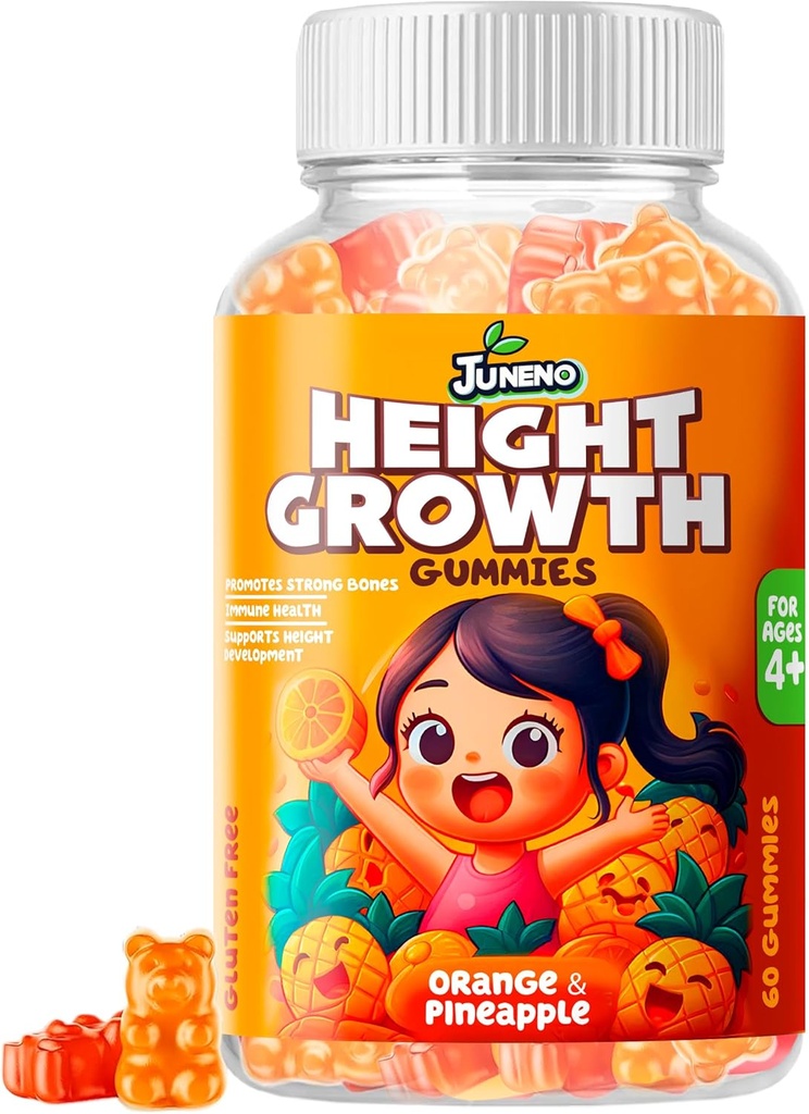 Height Growth Vitamins Supplement Gummies - Grow Taller for Teens Kids Boys Girls - Natural Height Increaser Maximizer Multivitamin