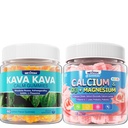 Calcium Gummies + D3 & Magnesium, Kava Kava Gummies, 3 Pack
