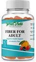 Greenfield Nutritions: Halal Fiber Gummies for Adult from Prebiotic Soluble Chicory for Digestive & Gut Support, Immune Support, Non-GMO, Gelatin Free, Gluten Free 60 Counts, Halal Vitamins