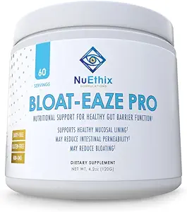 NuEthix Formulations Bloat Eaze Pro Support for Gut Barrier Function Dietary Supplement, 60 Servings