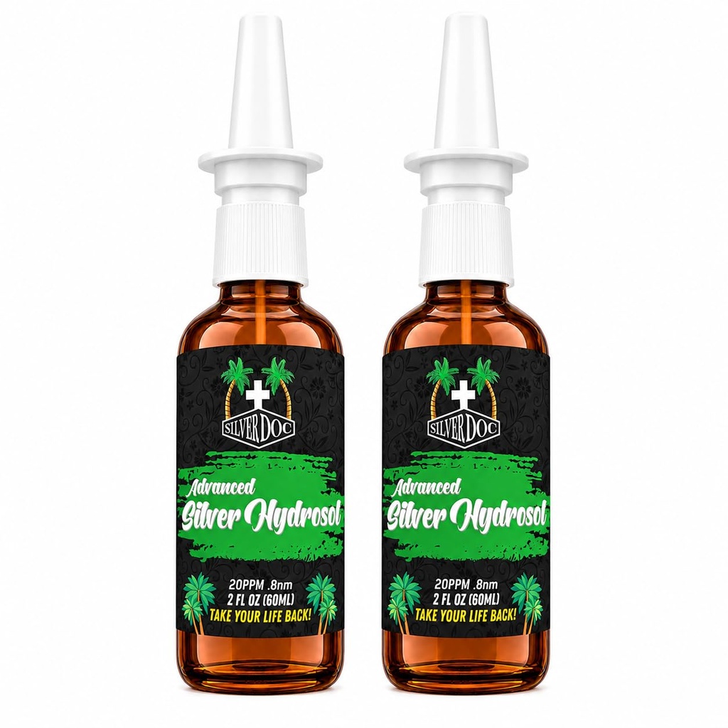 Research Labs Silver Doc Colloidal Silver Hydrosol Nasal Cleansing Spray, Better Than Any Colloidal, Perfect for Congestion, Nasal & Sinus Issues