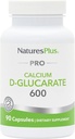 NaturesPlus PRO Calcium D-Glucarate (CDG) 600 mg - 90 Capsules - Non-GMO, Vegan, Gluten Free, Soy Free - 90 Servings