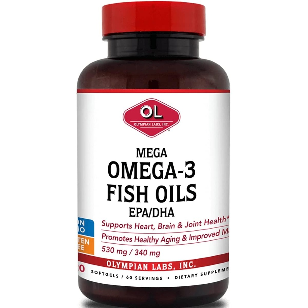 Olympian Labs Mega Omega 3 Fish Oils, 60 sevings,3148