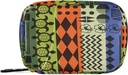 Striped Aloha Turtle Pill Box 7 Day Pill Case Travel Pill Organizer Bag with Zipper Portable Weekly Case Compact Size for Vitamin Supplement Holder