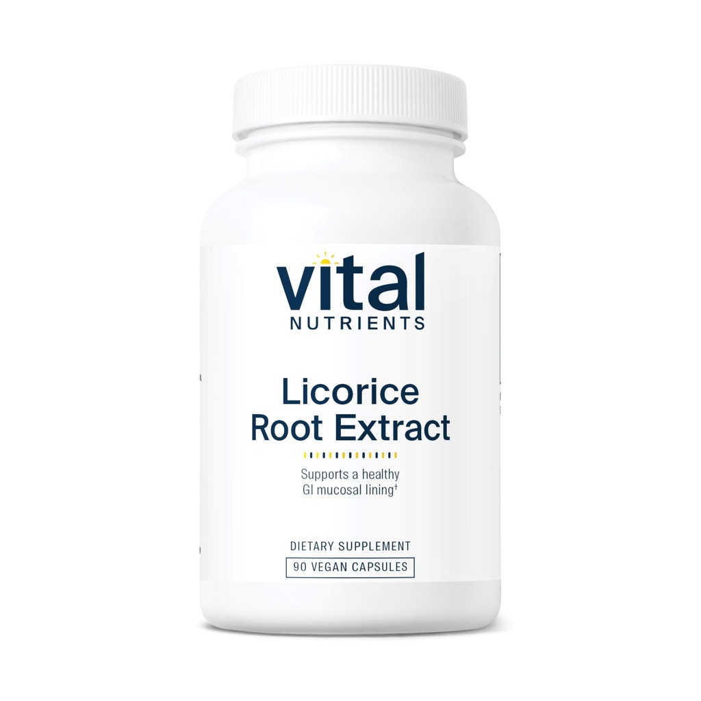 Vital Nutrients - Licorice Root Extract - Herbal Immune Support - Adrenal Support - 90 Vegetarian Capsules per Bottle - 400 mg