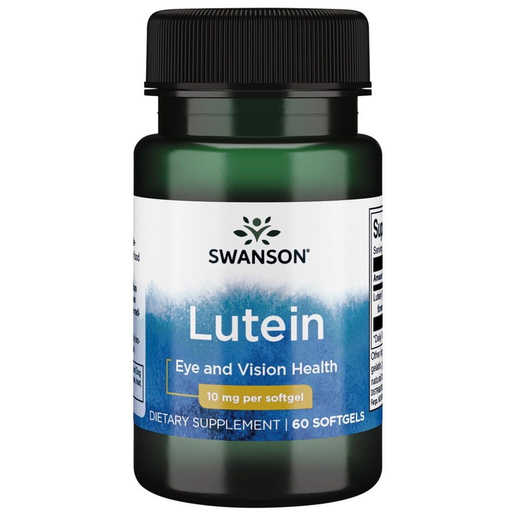 Swanson Lutein 10 Milligrams 60 Sgels