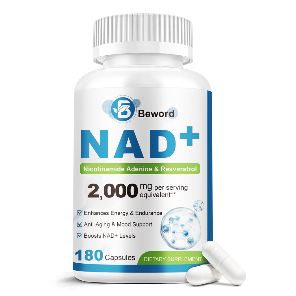 BEWORD Liposomal NAD 2000 Mg, 180 Capsules