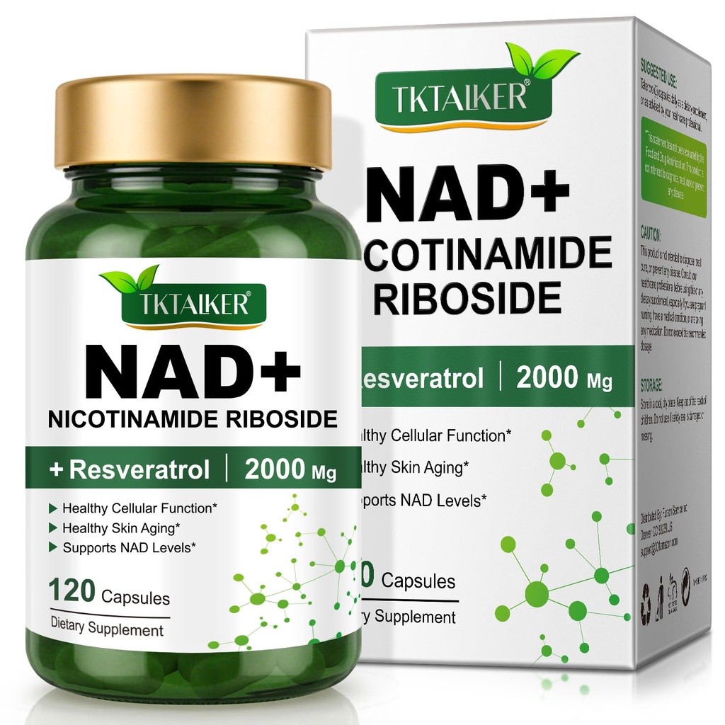 NAD+ Supplement 2000 mg Extra Strength for Women & Men-120p