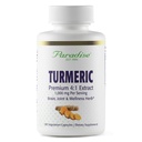 Paradise Organic Turmeric Rhizome 4:1 Extract, Active Whole Spectrum Extract, Super Potent, Ultra Pure, Vegan, Non-GMO, Gluten Free, 90 Vegetarian Capsules