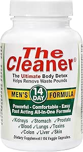 Century Systems The Cleaner Detox, Powerful 14-Day Complete Internal Cleansing Formula for Men, Support Digestive Health, 104 Vegetarian Capsules