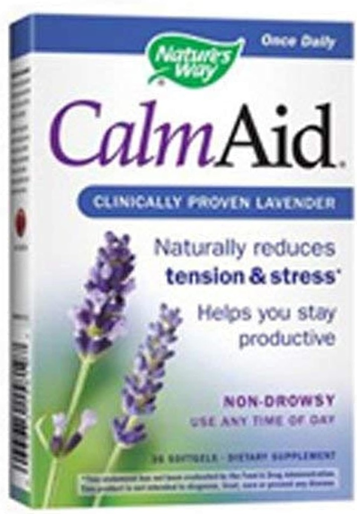 Natures Way Nat Way Calm Aid Clinical Lavender Softgel 30 Sg