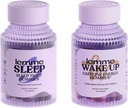 Lemme Sleep and Wake Up Bundle - Sleep Gummies for Better Night's Rest & Wake Up Caffeine Gummies for Energy - Gluten-Free, Non-GMO, 60 Count Each