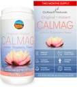 CalMag 2:1 High Absorption Calcium Magnesium Citrate Powder Supplement for Stress Relief, and Sleep, Calcium Supplement for Bone Health, Lemon Raspberry Flavor 16.5oz (Pack of 1)