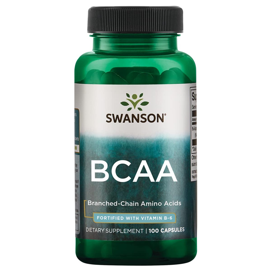 Swanson BCAA BRANCHED Chain Amino 100 CAPS