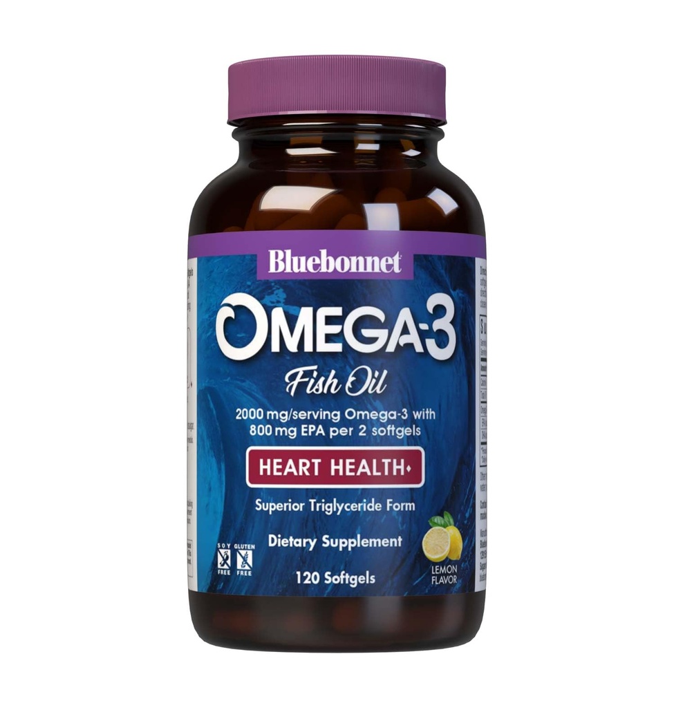 Bluebonnet Nutrition EPAx Omega-3 1000 MG Heart Formula, 120 CT