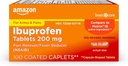   Basic Care Ibuprofen Tablets, 200 mg, Pain Reliever and Fever Reducer, For Arthritis, Toothache, Backache and More, 100 Count