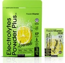 PowderVitamin Electrolytes Powder Plus, Keto, Lemonade, Sugar Free, Pink Himalayan Salt, 1000mg Potassium, 120mg Calcium, 120mg Magnesium, Non-GMO, Zero Calories, (16 Hydration Packets)