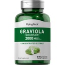 Piping Rock Graviola Soursop Capsules |120 Count | Leaf Supplement | Concentrated Herbal Fruit Extract | Non-GMO, Gluten Free