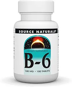Source Naturals Vitamin B-6 100mg, Immune System Support, 100 Tablets