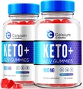 NutraRize (Pack of 2 Celsium Keto+ACV Gummies, Advanced Formula 1000MG Apple Cider Vinegar, All-Natural Keto Official, Celsium Dietary Supplement, Reviews (120 Gummies)