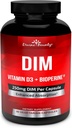 DIM Supplement 250mg with Vitamin D3 Plus BioPerine - Diindolylmethane Menopause & Estrogen Support, Hormone Balance Support for Women and Men - 90 Vegetarian Caps