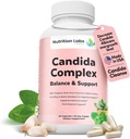 Candida Cleanse Supplement for Balance & Support, Candidase Detox, Women & Men. Gut Health & Flora, pH Level, Intestinal Health. Lactospore® Probiotics. Anti Yeast Overgrowth W/ Oregano, Caprylic Acid