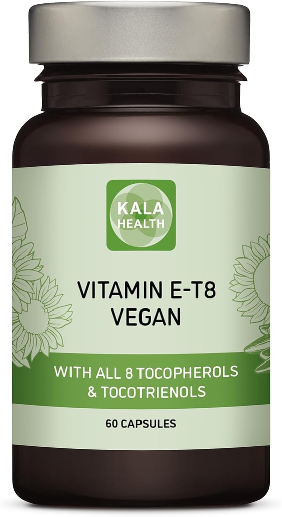 Unique Vegan Formula with All 8 Tocopherols and Tocotrienols Vitamin E – Contains no PAH’s, Heavy Metals, Contaminants or Preservatives - Certified Sustainable - Hair, Scars and Skin (60)