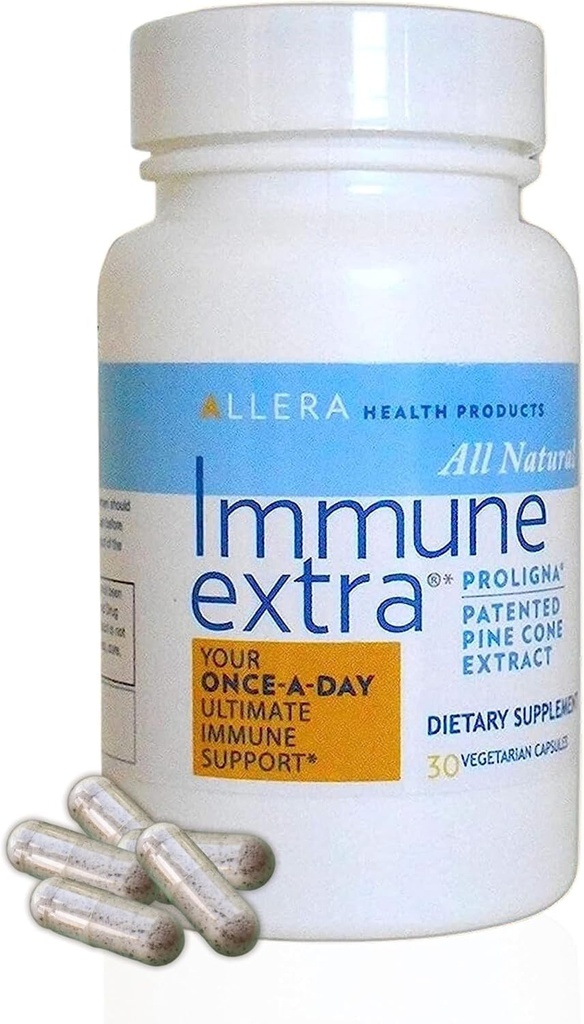 Worldwide Nutrition Bundle Compatible with Allera Health Pine Cone Extract Capsules - Vegan ProLigna Plant Based Diet Products - Immune Support Supplement - 30 Capsules with Keychain