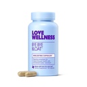 Love Wellness Bye Bye Bloat | Digestive Enzymes for Fast Acting Bloating Relief for Women | Helps Reduce Water Retention & Gas Relief | Supports Digestive Health with Fenugreek & Dandelion | 60 Count