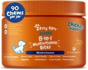 Zesty Paws Dog Multivitamin, Chewable Dog Vitamins and Supplements for Hip & Joints, Skin & Coat, Omega 3 Fish Oil for Dogs- Puppy Multivitamin - Chicken Puppy Bites- 90ct
