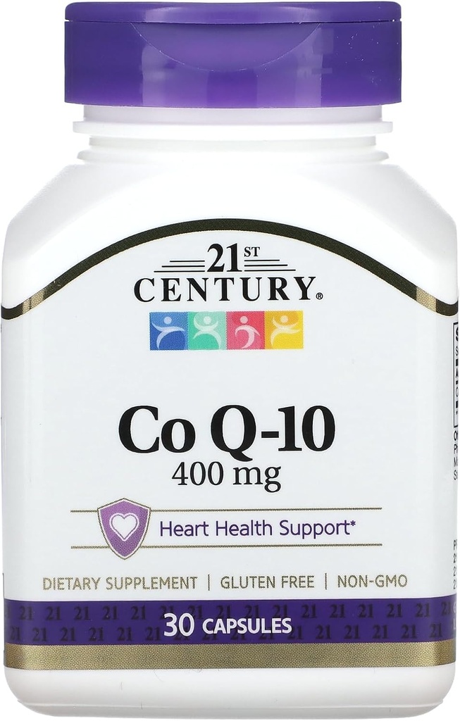 21st Century Co Q10 400 mg Veg Capsules, 30 Count