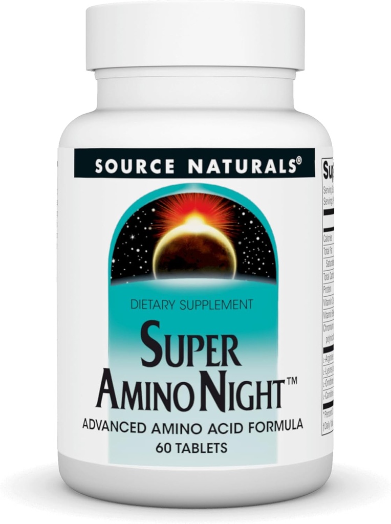 Source Naturals Super Amino Night - Advanced Amino Acid Formula* - 60 Capsules