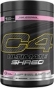 Cellucor C4 Ultimate Shred Pre Workout Powder, Metabolism Supplement with Cayenne Extract+300mg Caffeine+TeaCrine+Dynamine - Pink Lemonade, 20 Servings