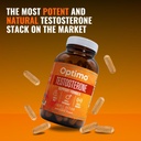 Optimo Turbo Boost Stacker - Maximize Your Testosterone with Overdrive Testosterone Support and DHEA +Bioperine