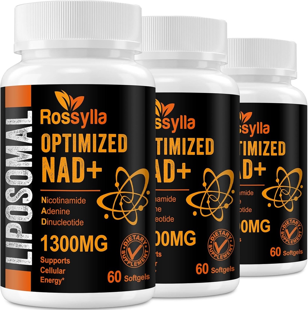 1300 MG Liposomal NAD+ Supplement | Highest Absorption | Purest NAD Supplemet to Boost NAD+ Effetively | Boosting NAD+ Supplement for Aging Defese, Cellular Energy, Longevity | 180 Count