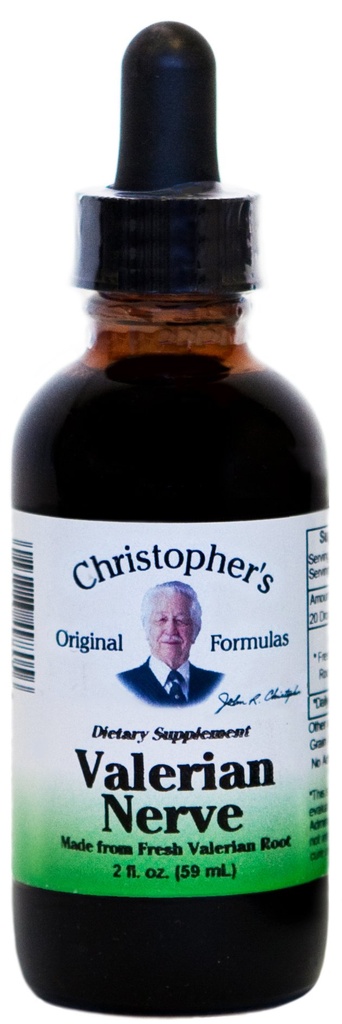 Valerian Nerve Formula (Wild Lettuce & Valerian Extract) Dr. Christopher 2 oz Liquid