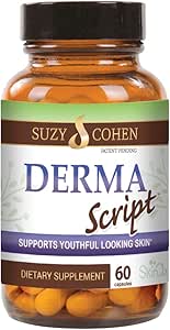 Script Essentials DermaScript Clear Skin Probiotic- Skin Care Routine Supplement - Biotin Face Supplemnt - Fights Acne, Dryness, Irritation and Rashes (60 Capsules)