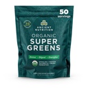 Ancient Nutrition Super Greens Powder, Organic Superfood Powder with Probiotics Made with Spirulina, Chlorella, Matcha, and Digestive Enzymes, 50 Servings, 14.1 oz