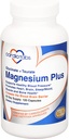 Magnesium Plus – 200 mg of Magnesium Glycinate and Magnesium Taurate for Blood Pressure, Heart, Brain, Sleep & Mood Support – Highly Concentrated and Well Absorbed - 120 Capsules