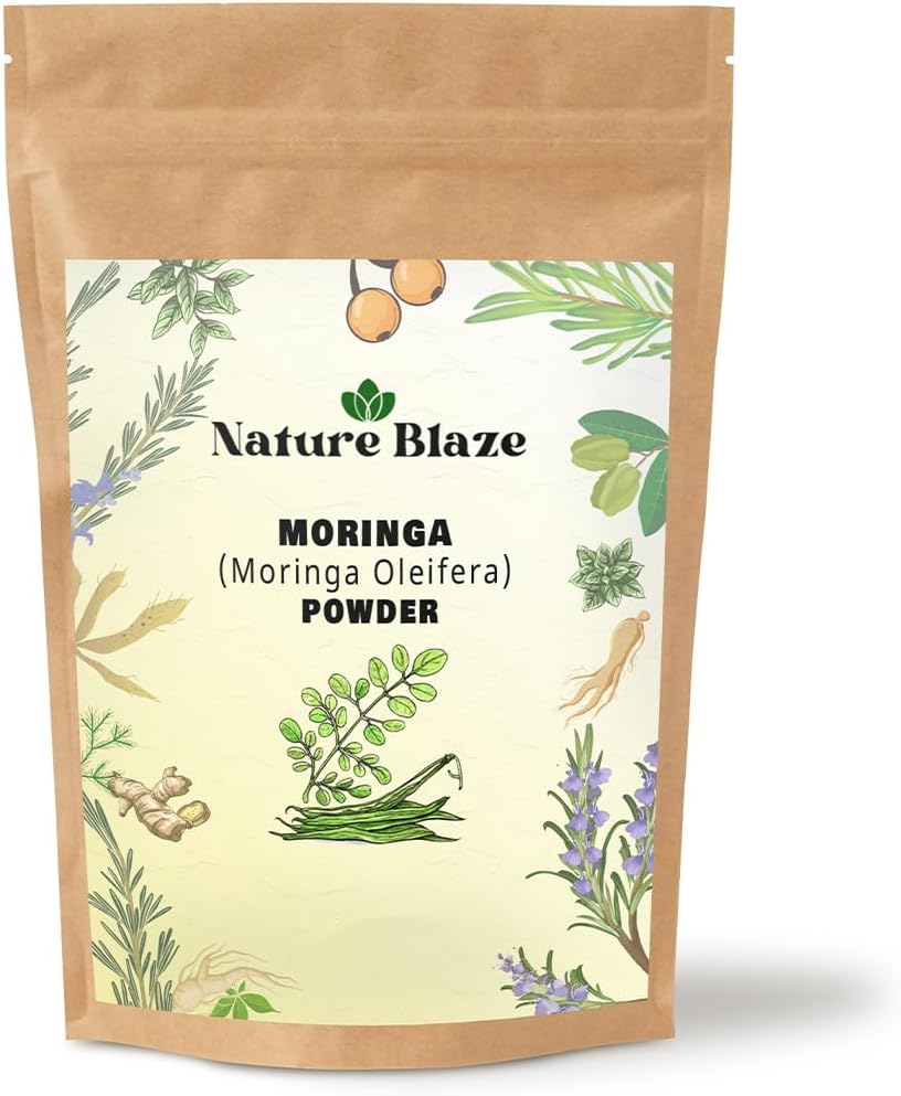 Moringa Powder Moringa Leaf Powder, Gluten Free, No Additives (Moringa 100gm (3.5 Oz)