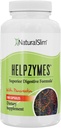 NaturalSlim Digestive Enzymes for Women & Men - Helpzymes Essential Enzymes for Digestion, Gut Health, Gas Bloating Relief with Bromelain, Ox Bile, Pancreatin. & Betaine HCL - 100 Capsules Solo