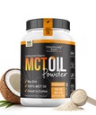 Intentionally Bare Organic MCT Oil Powder - 70% C8 & 30% C10 – MCT Coffee Creamer with Prebiotic Fiber - Coconut Oil Powder for Clean Energy, Mood & Focus – 0 Net Carbs – Unflavored - 150 Servings