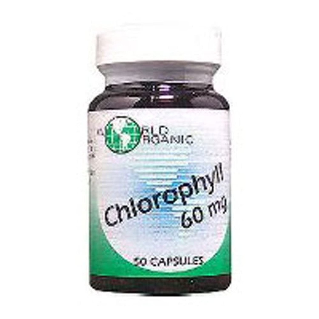 WORLD ORGANIC CHLOROPHYLL 60MG, 100 CP