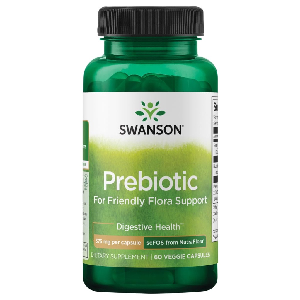 Swanson Nutraflora 375 Milligrams 60 Veg Capsules