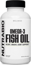 NutraBio Omega 3 Fish Oil Supplements, 2,000mg, 400 Softgels - EPA DHA Omega 3 Fatty Acid Supplement to Help Support a Healthy Heart
