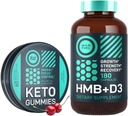 WILD FUEL HMB with Vitamin D3 and Keto MCT Oil Gummies Energy Chews Power and Recovery Bundle