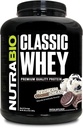 NutraBio Classic Whey Protein Powder- Full-Spectrum Amino Acid Profile - No Fillers, Artificial Colors, Preservatives - Low Glycemic Index - Ice Cream Cookie Dream, 5 Pounds